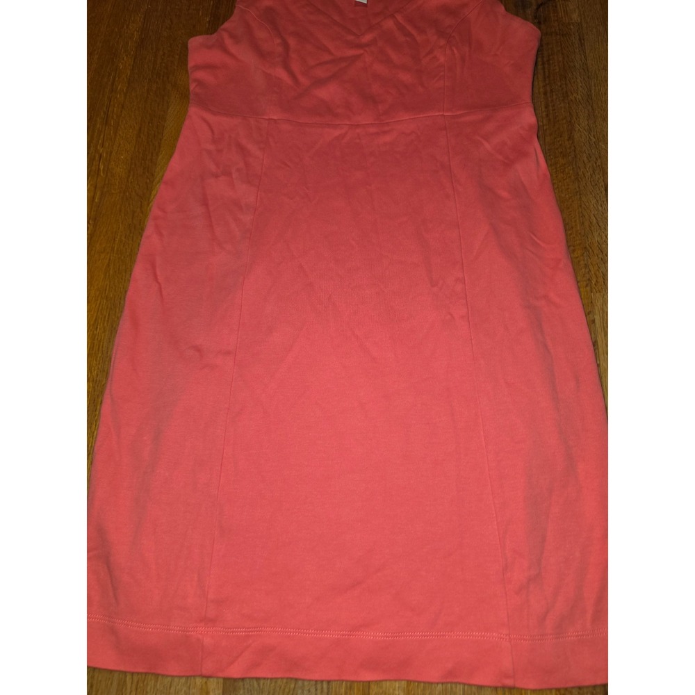 New York & Company Coral Pink V-Neck Sleeveless Sheath Dress Size S - Picture 3 of 10